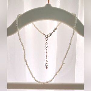 White beaded necklace
